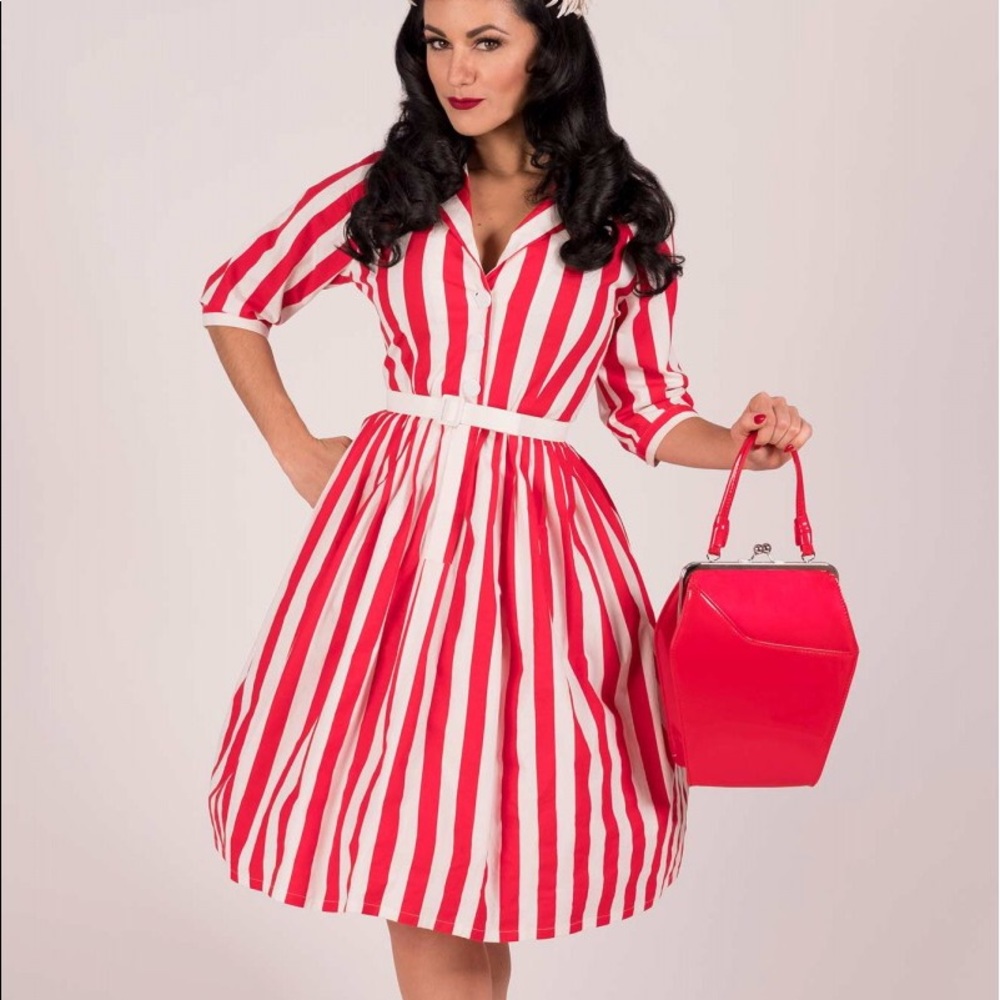 Tatyana Patty Red and White Medium NWT